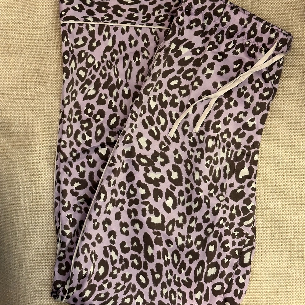 Victoria's Secret Purple Leopard Pajama Pants